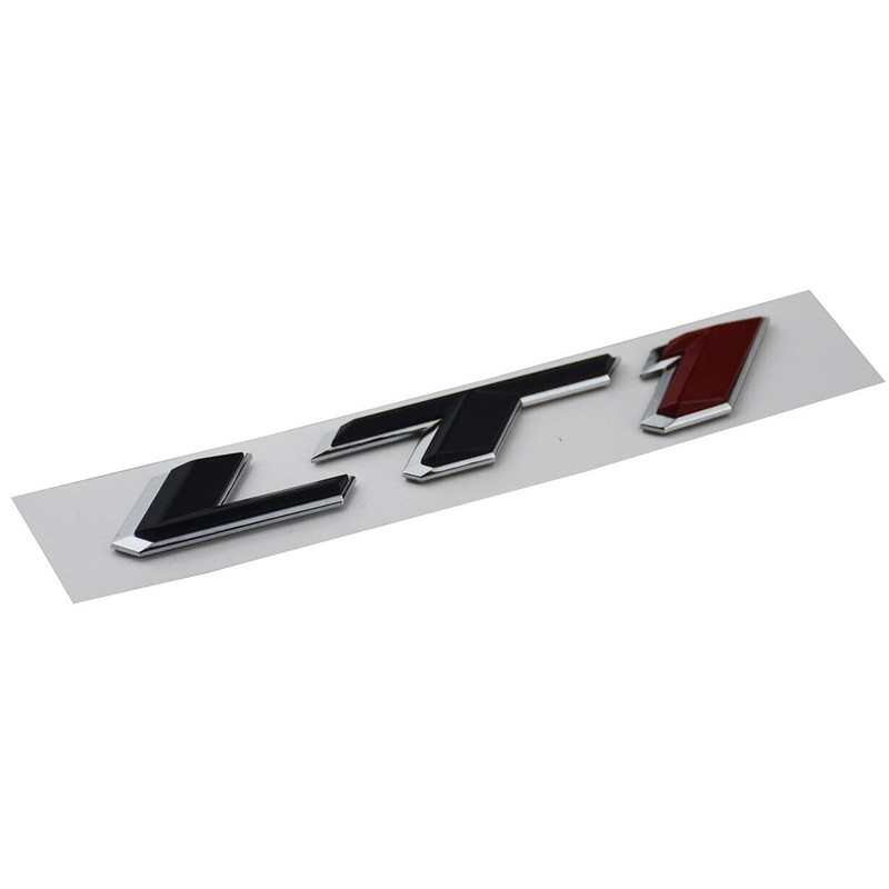 Pair Set LT1 Emblem 3D Side Fender Door Badges Sticker