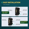 TOPELER 20 Amp Decorator Wall Outlets, Non-Tamper Resistant Decorative Standard