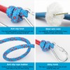 20M Polyester Washing Line Rope,10MM Heavy Duty Clothes Line with