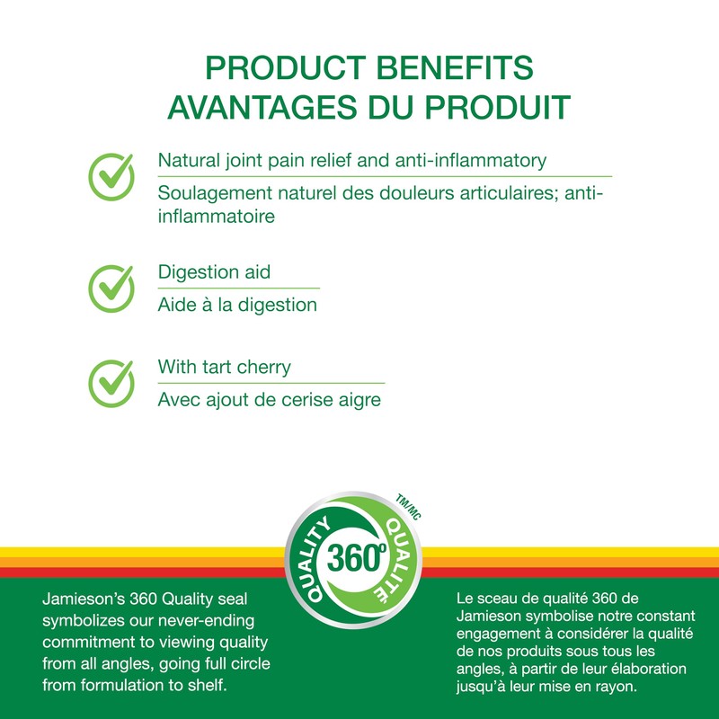 Jamieson Tart Cherry & Turmeric, 30 Capsules
