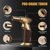 KOACKL Dual Flame Butane Torch Lighter, Refillable Kitchen Torch, Adjustable