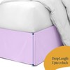 Lilac Bed Skirt for Twin Size Bed - 14 Inch
