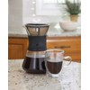 Cafe Brew PO108 BLACK 8 Cup Pour-Over Coffeemaker with Permanent