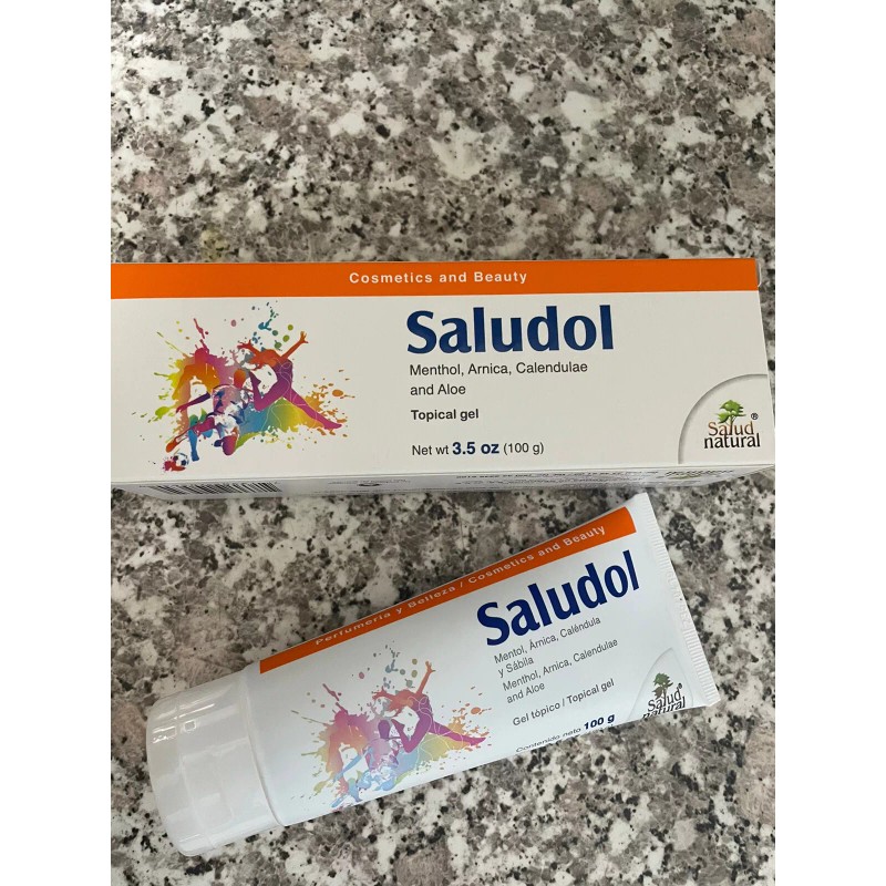 Saludol Gel with calendula, arnica and menthol, aloe topical gel,