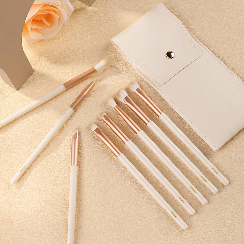 MSQ Eye Shadow Brush, Set of 8, Makeup Brush, Eye