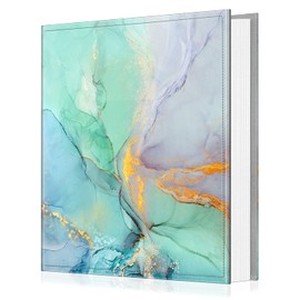 Fintie Photo Album 4x6 Photos - 600 Pockets Large Capacity Albums Book Cover for Family Wedding Anniversary Baby Vacation Pictures, Emerald Marble