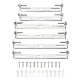 MECCANIXITY Ceiling Light Plate, 100mm 115mm 120mm Lighting Fixture Mounting Bracket Light Crossbar for Home Office Chandelier, Pack of 6