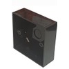 Black Electrical Surface Patress Box (1 Gang)