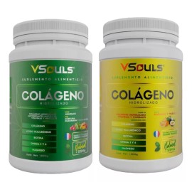 VSouls Colágeno Hidrolizado Vsouls ® Duo Sabor Arandano Y Naranja