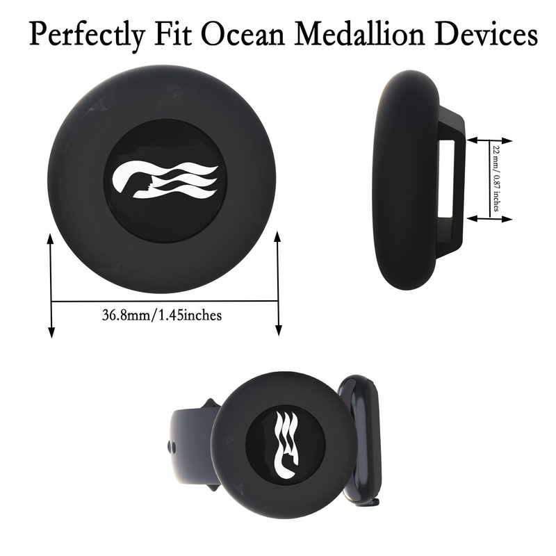 [2 Pack] Princess Ocean Medallion Watch Adapters Holder for Carnival