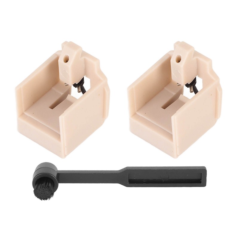 2PCS Record Player Needles Replacement Turntable Needles with Stylus Cleaning