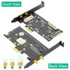 2 en 1 Combo Mini PCI-E a PCI-E 1x y