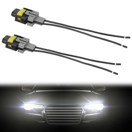 2pcs Fog Light Harness Connector with Wire, Nylon Automotive Headlight Wire H8/ H9/ H11 Fog Light Harness Connector Automotive Accessories Replacement