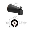 Design House Bathtub Diverter Spout, 1/2-in. Slip-Fit, Oil-Rubbed Bronze, 5.34