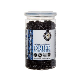 Herb Guru Whole Dried Blueberries 8.5oz | American Grown | All Natural, Non-GMO, Preservative Free