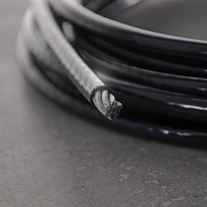 Wire Rope, Black Coating with Cable Eyes