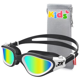 ZIONOR G1MINI Children's Swimming Goggles, Polarised Comfortable Swimming Goggles, Anti-Fog UV Protection Swimming Goggles for Girls and Boys (Years 3-14)