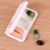 SagaSave Travel Pill Case 3 Compartments Portable Pill Case Dustproof