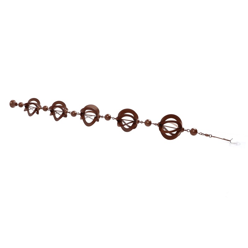 Hanging Rain Chain Metal Decorative Rotating Hollow Rain Chain for