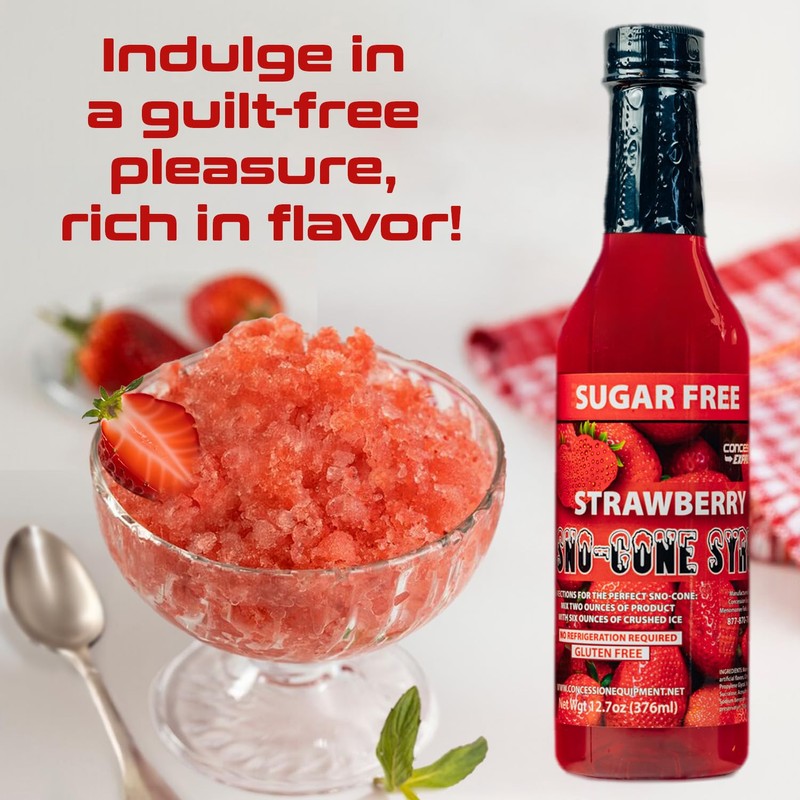 12.7oz Sugar Free Sno-Cone Syrup (12-Pack)