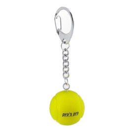 Generisch Pros Pro Tennis Key Ring Tennis Ball Yellow Pendant, yellow, Unit size