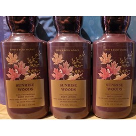 3 SUNRISE WOODS Bath & Body Super Smooth Body Lotion 8 OZ