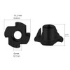 Wensilon 100pcs M4x8 T-nut Black Four-jaw - for Home, Hotel
