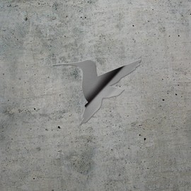 Transparent Decal Stickers of Hummingbird Flying Silhouette (Metallic Silver) Premium Waterproof Vinyl Decal Stickers for Laptop Phone Accessory Helmet Car Window Mug Tuber Cup NVCSKUS506670SI090622