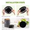 12 Pack - 6.7 Inch Round Compost Bin Charcoal Filters,Extra