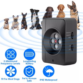 iMounTEK Anti Barking Device Ultrasonic Dog Barking Control Bark Deterrent Pet Training
