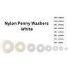 Nylon White Penny Washers Plastic Repair Washer M3 M4 M5
