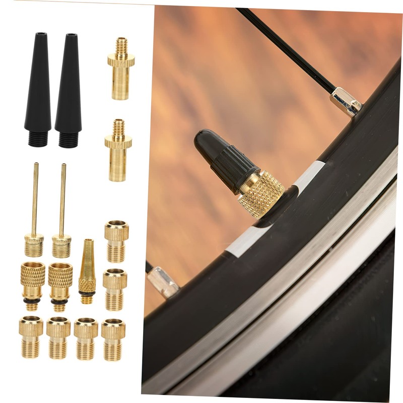 Mipcase 1 Set Bicycle Valve Adapter Set Durable Inflation Connectors
