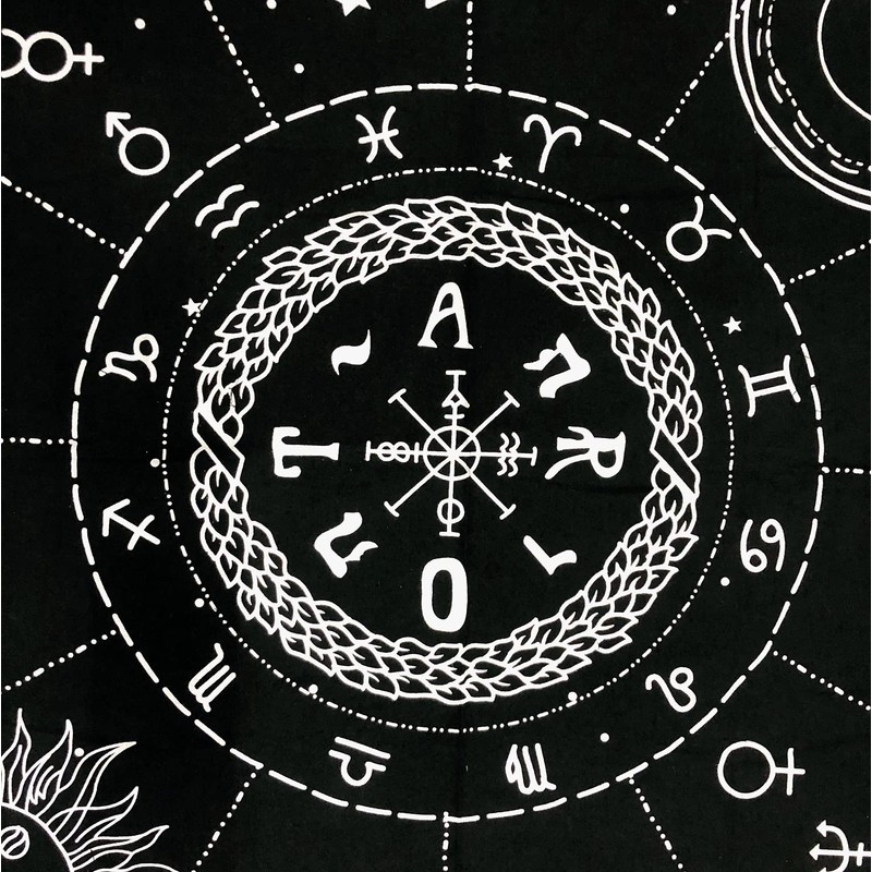 THE ART BOX Altar Cloth Sun, Star and Moon 12