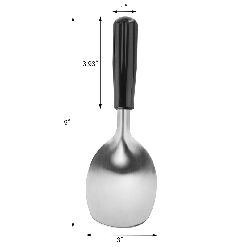 Nueva Estrella Foodservice 34363 Acero Inoxidable 18/8 Espresso Frothing Pala & Ice