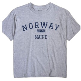Norway Maine T-Shirt EST 2X Grey