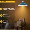 LEDSone Industrial Ceiling Pendant Light Shades, Retro Vintage Style Curvy