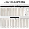 MIULEE Pinch Pleated Natural Linen Curtains 84 Inches Long 2