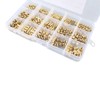 HALJIA 330PCS M2 - M5 Knurled Brass Thread Insert Nut,