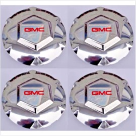 GMC New 4pcs 02-07 GMC Envoy 02-06 XL 04-05 XUV Chrome Center Wheel Hub Caps 17" Rim