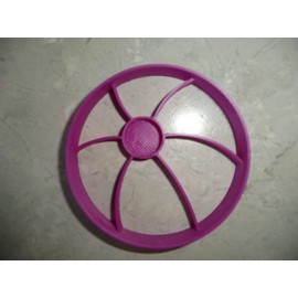 6X BEACH BALL SUMMER FUN FONDANT CUTTER CUPCAKE TOPPER SIZE 1.75 INCH USA MADE FD4768