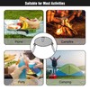 REDCAMP Folding Campfire Grill Grate Top for Solo Stove Bonfire,