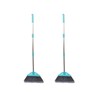 Xifando Three-Section Telescopic Aluminum Alloy Rod Long-Handled Broom for Housekeeping