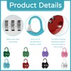 Pack of 8 Combination Padlock Small, Mini Padlock, Combination Lock,