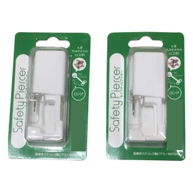 Safety Piercer (Medical Stainless Steel) 16 Gauge 0.1 inch (3 mm) June Alexandrite Binaural