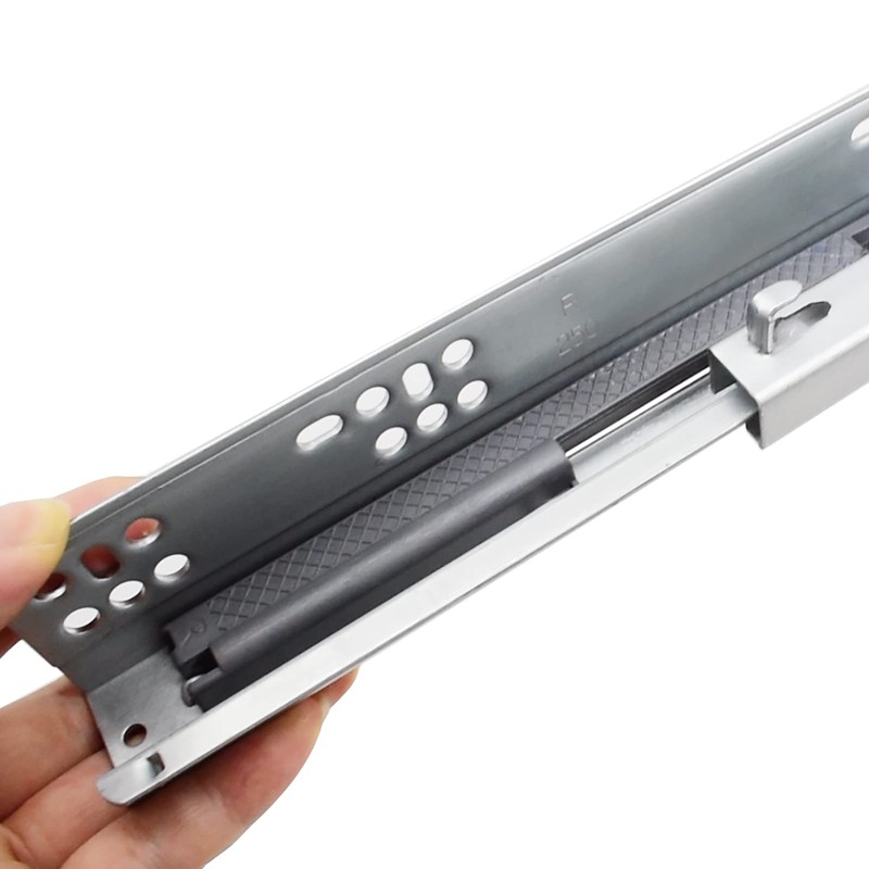 GKYMYZ 1pair 3 Section Bottom Mounted Drawer Slides with 100