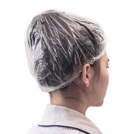 Transparent disposable dyed vinyl hair cap sanitary hat shower cap 100 sheets - 100 transparent hair caps / 투명 일회용 염색 비닐 헤어캡 위생 모자 샤워캡 100매 - 투명헤어캡100매