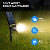 KEV 800 Lumens Solar Spot Lights Outdoor,18 LEDs Solar Flood