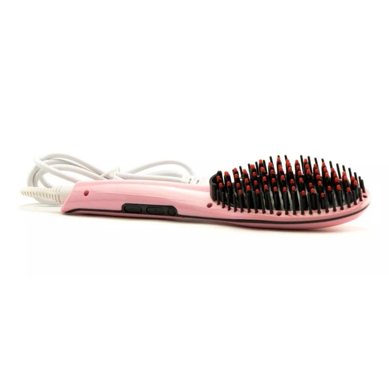 Marca Original Cepillo Electrico Alisador De Pelo Con Pantalla Lcd