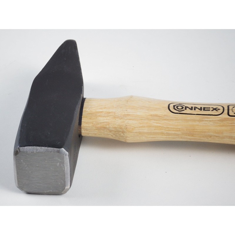 Connex COX600050 Engineer's Hammer with Wooden Handle, Black/Beige, 500 g
