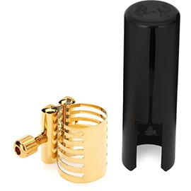 Rovner Ligature & Plastic Cap for Tenor Standard Saxophone - Platinum Gold Ligature for Metal Mouthpiece (PG-3ML)